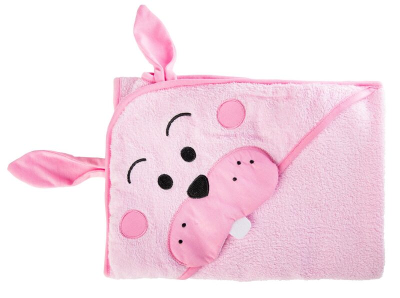 Πετσέτα με Κουκούλα 100x100cm Sensillo Pink Rabbit 30592 5903076302595