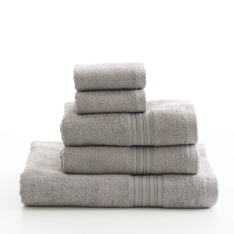 Μονόχρωμη πετσέτα (γκρι ανοιχτό) - μονόχρωμη πετσέτα προσώπου