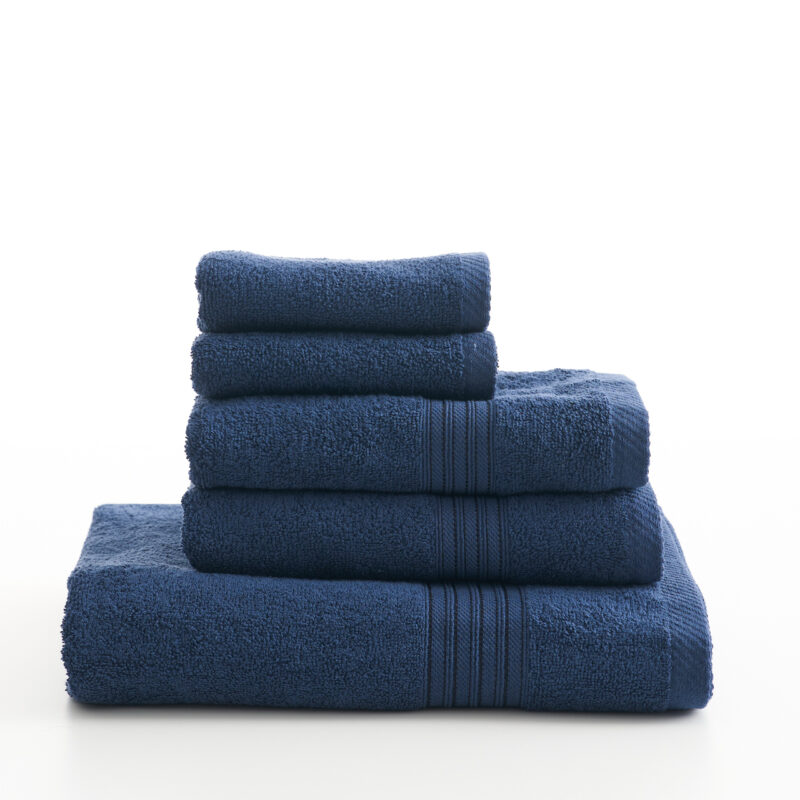 Μονόχρωμη πετσέτα (μπλε σκούρο) - μονόχρωμη πετσέτα προσώπου