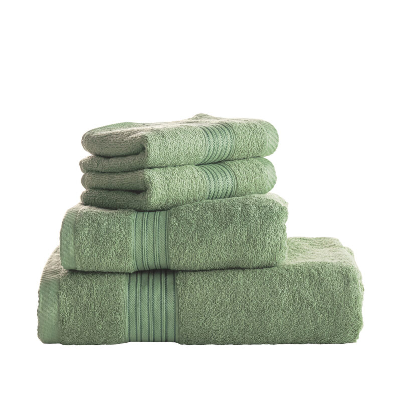 Μονόχρωμη πετσέτα (πράσινο) - μονόχρωμη πετσέτα προσώπου