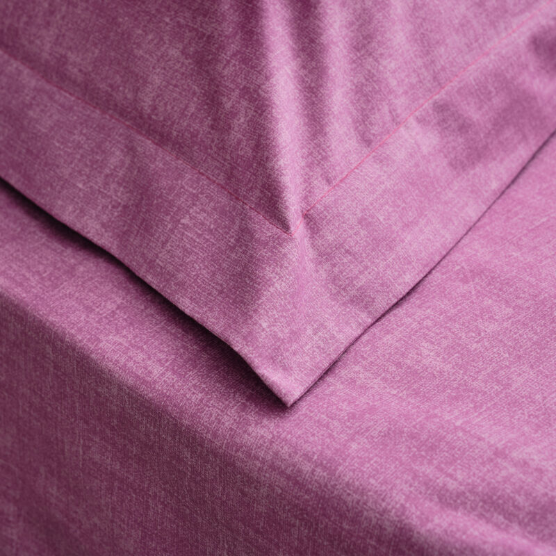 μαξιλαροθήκη Lines (ροζ) σχέδιο κατωσέντονο - Απλή 50x70 εκ.