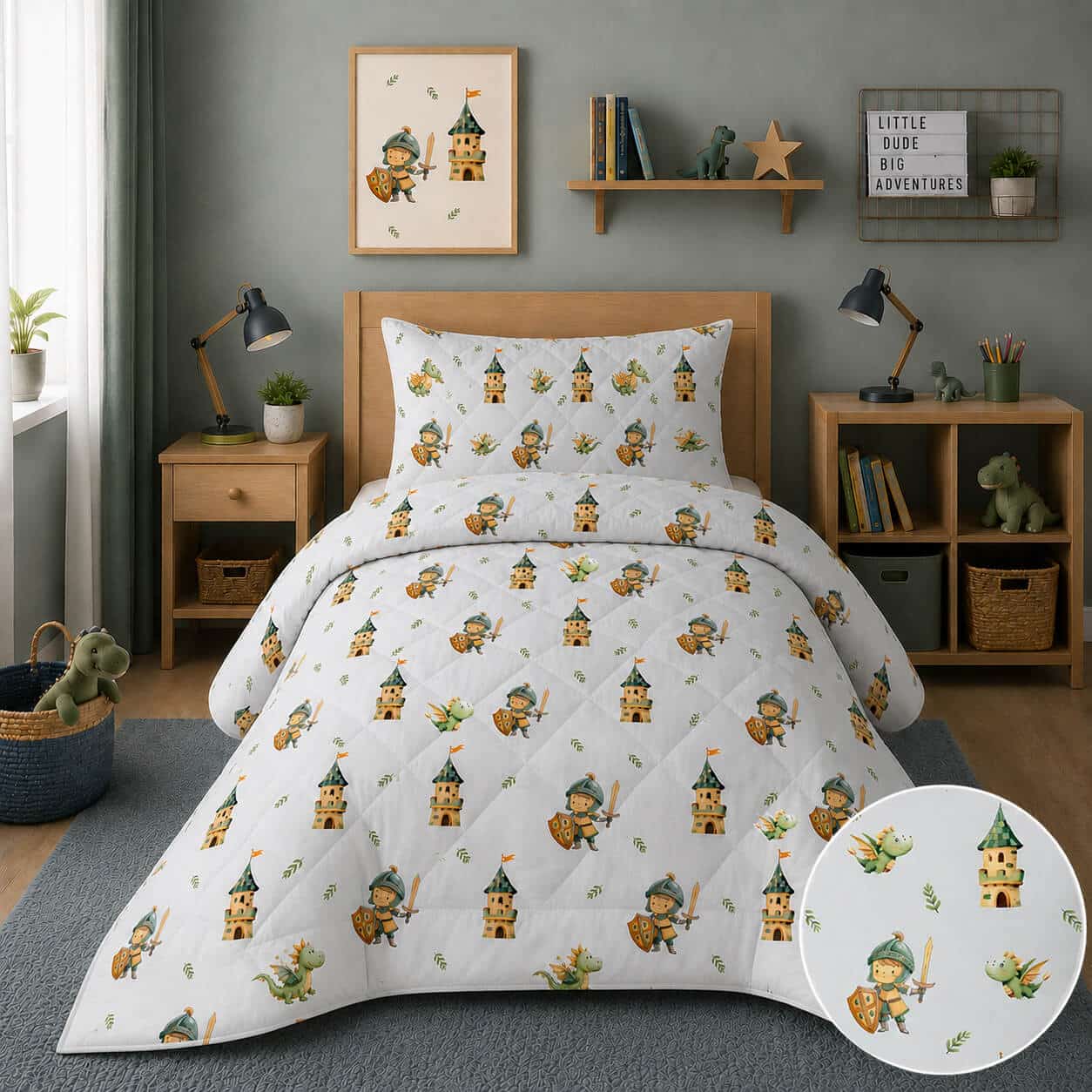 Πάπλωμα Παιδικό 100% Cotton Knight + Castle