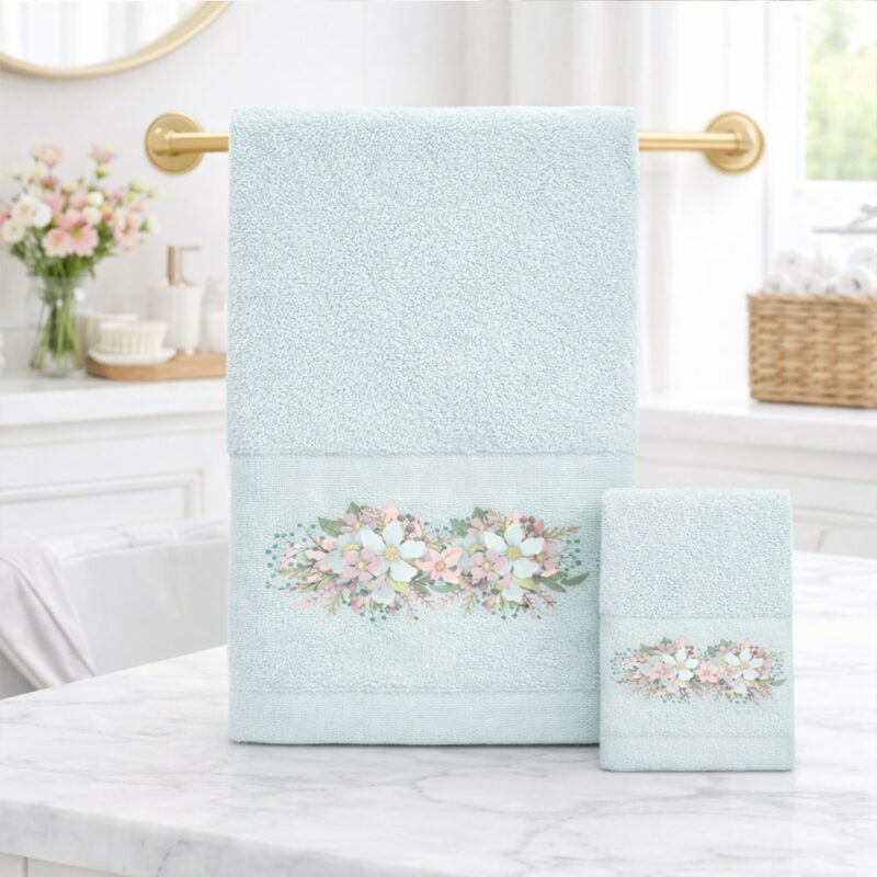 Πετσέτες (Σετ 2 τεμ.) Brigitte Mint 4835879