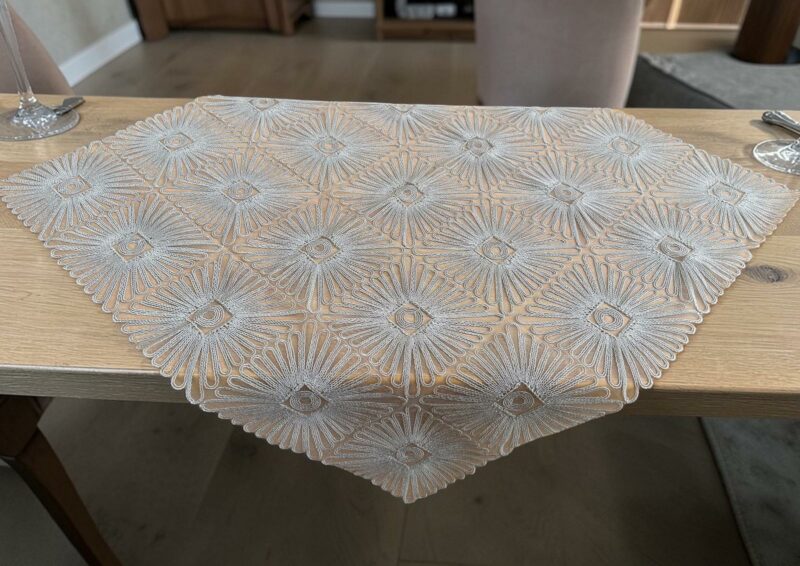 ΚΑΡΕ PLAZA ΓΚΡΙ ΔΑΝΤΕΛΑ ΒΟΥΑΛ 100χ100 LINEAHOME 5256091