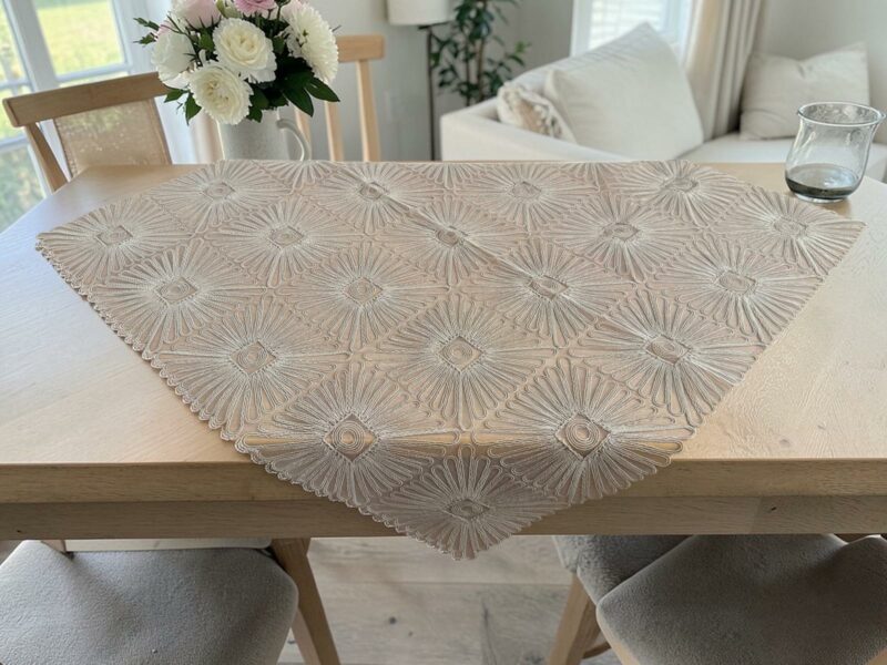 ΚΑΡΕ PLAZA ΜΠΕΖ ΔΑΝΤΕΛΑ ΒΟΥΑΛ 100χ100 LINEAHOME 5256097