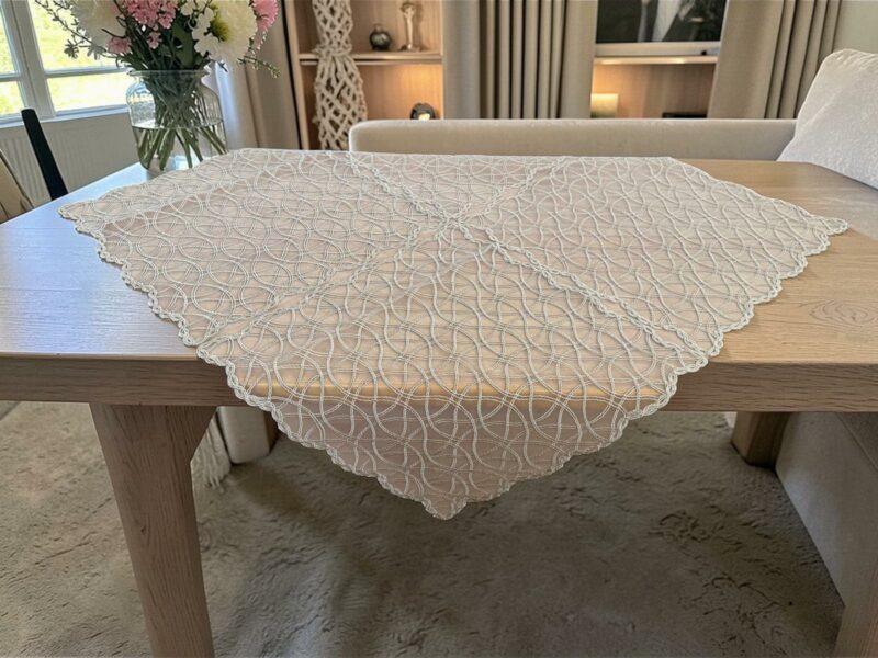 ΚΑΡΕ TIDAL ΜΠΕΖ ΔΑΝΤΕΛΑ ΒΟΥΑΛ 100χ100 LINEAHOME 5210478