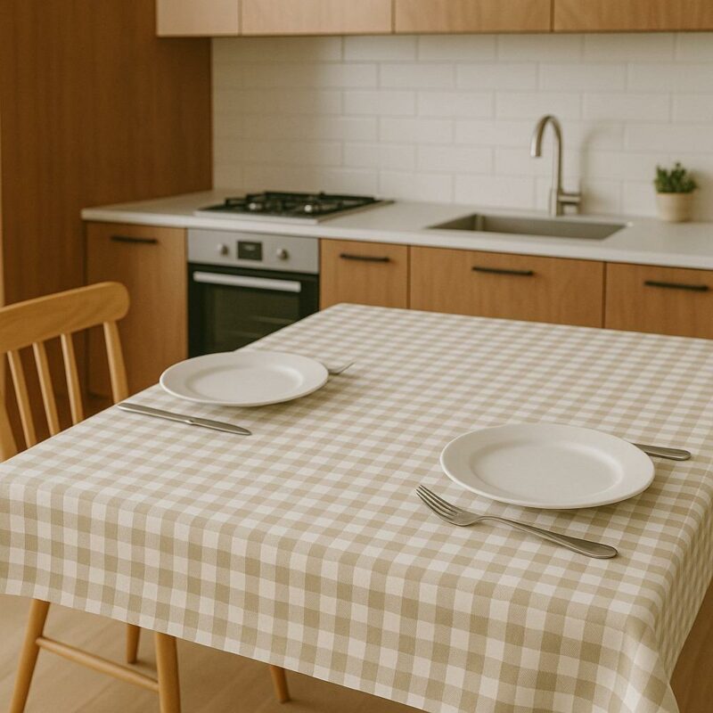 ΚΑΡΕ ΛΙΝΟ 100X100 ΚΑΡΩ ΜΠΕΖ LINEAHOME 5629987