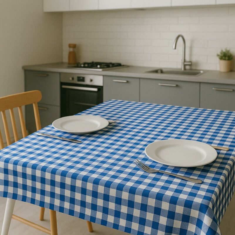ΚΑΡΕ ΛΙΝΟ 100X100 ΚΑΡΩ ΜΠΛΕ LINEAHOME 5629985