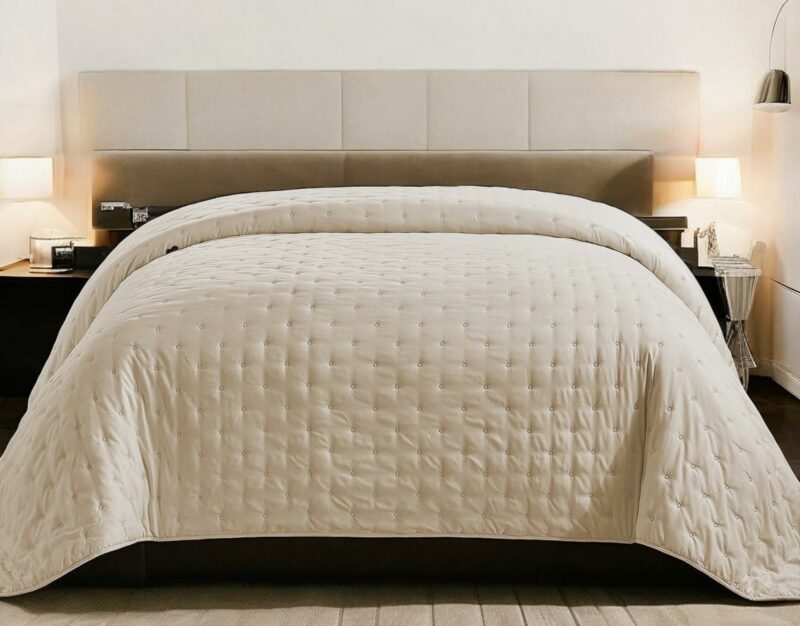 ΚΟΥΒΕΡΛΙ ΜΟΝΟΧΡΩΜΟ ΔΙΠΛΗΣ ΟΨΗΣ SELENE ΜΠΕΖ LINEAHOME 5647626