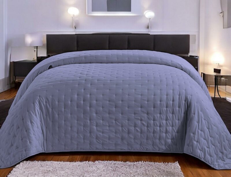 ΚΟΥΒΕΡΛΙ ΜΟΝΟΧΡΩΜΟ ΔΙΠΛΗΣ ΟΨΗΣ SELENE ΜΠΛΕ LINEAHOME 4892574