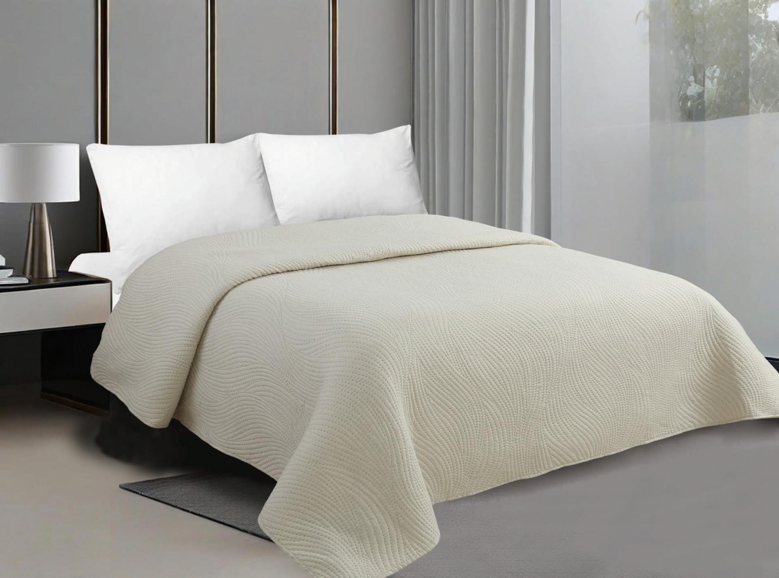 ΚΟΥΒΕΡΛΙ ΜΟΝΟΧΡΩΜΟ ΜΠΕΖ PEAK 160x220 LINEAHOME