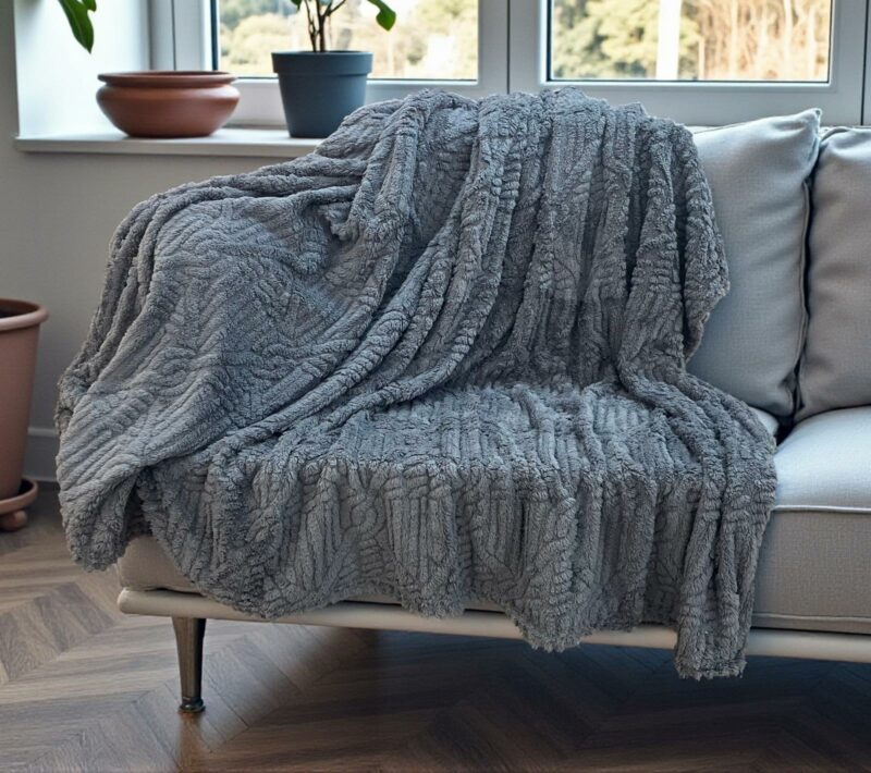 ΚΟΥΒΕΡΤΑ CORAL FLEECE NOCE ΓΚΡΙ 220X240 LINEAHOME 5637675