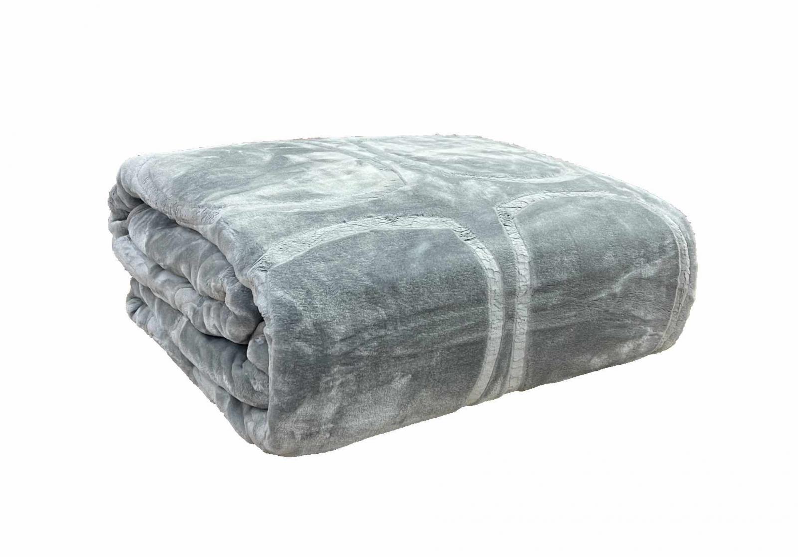 ΚΟΥΒΕΡΤΑ ΑΝΑΓΛΥΦΗ ΒΕΛΟΥΤΕ CARRE SILK TOUCΗ ΓΚΡΙ ΑΝΟΙΧΤΟ ΥΠΕΡΔΙΠΛΗ 220Χ240 LINEAHOME