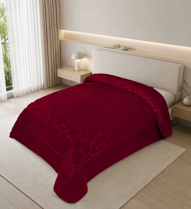 ΚΟΥΒΕΡΤΑ ΑΝΑΓΛΥΦΗ ΒΕΛΟΥΤΕ FORZA SILK TOUCΗ ΜΠΟΡΝΤΩ 220Χ240 LINEAHOME 5642702