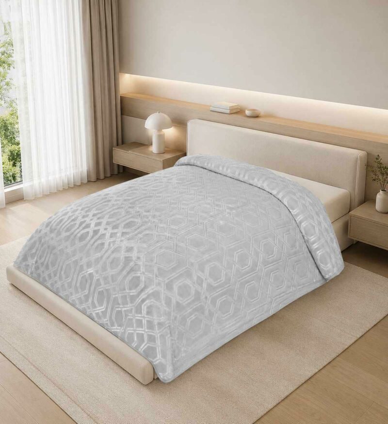 ΚΟΥΒΕΡΤΑ ΑΝΑΓΛΥΦΗ ΒΕΛΟΥΤΕ MELODY SILK TOUCΗ ΑΣΗΜΙ 160X220 LINEAHOME 5632907