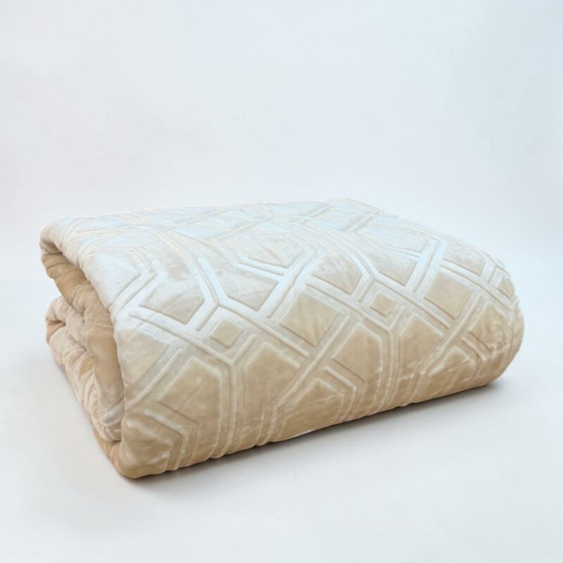ΚΟΥΒΕΡΤΑ ΑΝΑΓΛΥΦΗ ΒΕΛΟΥΤΕ MELODY SILK TOUCΗ ΕΚΡΟΥ 220Χ240 LINEAHOME 5616205
