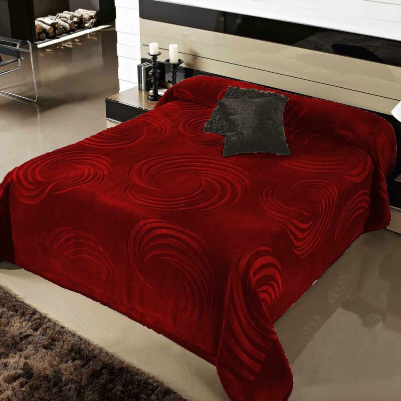 ΚΟΥΒΕΡΤΑ ΑΝΑΓΛΥΦΗ ΒΕΛΟΥΤΕ SPIN SILK TOUCΗ ΜΠΟΡΝΤΩ ΥΠΕΡΔΙΠΛΗ 220Χ240 LINEAHOME 4639989