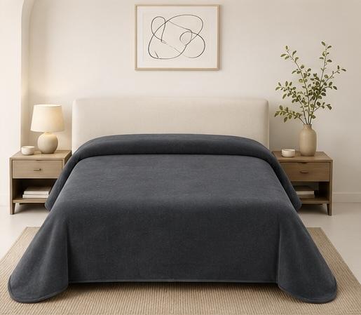 ΚΟΥΒΕΡΤΑ ΒΕΛΟΥΤΕ BEVERLY SILK TOUCΗ ΑΝΘΡΑΚΙ 160X220 LINEAHOME 5642710