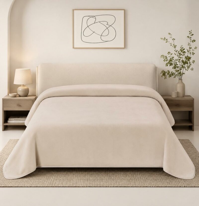 ΚΟΥΒΕΡΤΑ ΒΕΛΟΥΤΕ BEVERLY SILK TOUCΗ ΕΚΡΟΥ 160X220 LINEAHOME 5642715