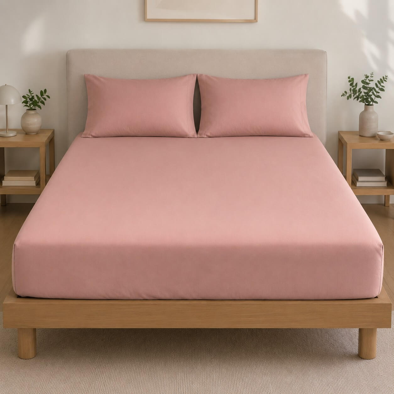 Σεντόνι Με Λάστιχο Πεννιέ Dusty Rose (1.20x2.00+0.40)