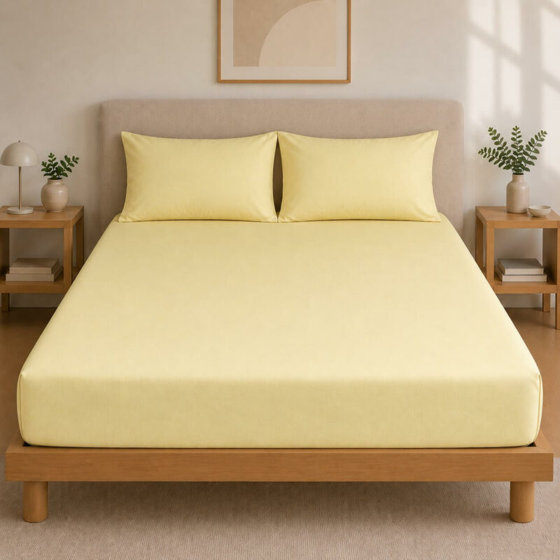 Σεντόνι Με Λάστιχο Πεννιέ Yellow (1.00×2.00+0.40) 5362183
