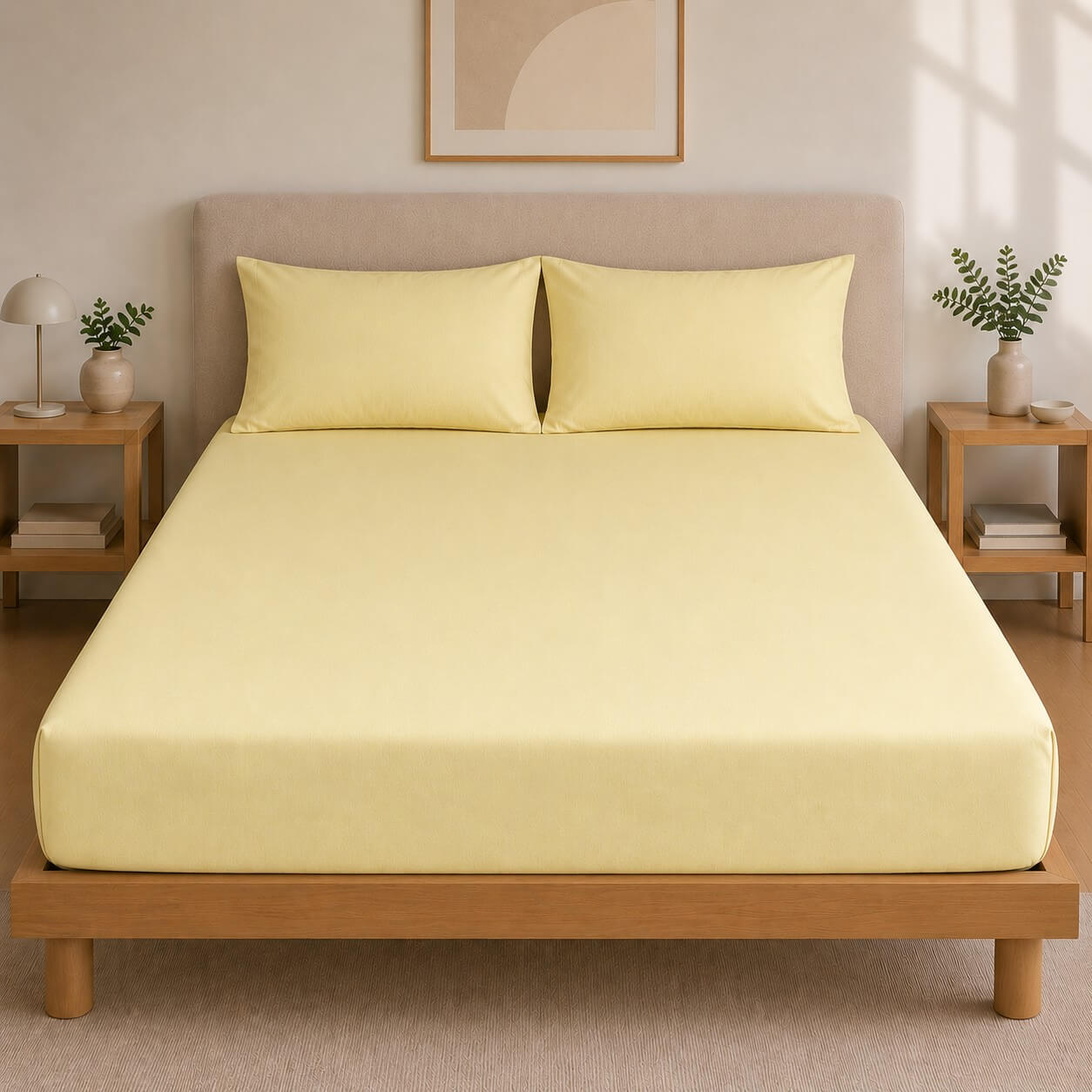 Σεντόνι Με Λάστιχο Πεννιέ Yellow (1.60x2.00+0.40)