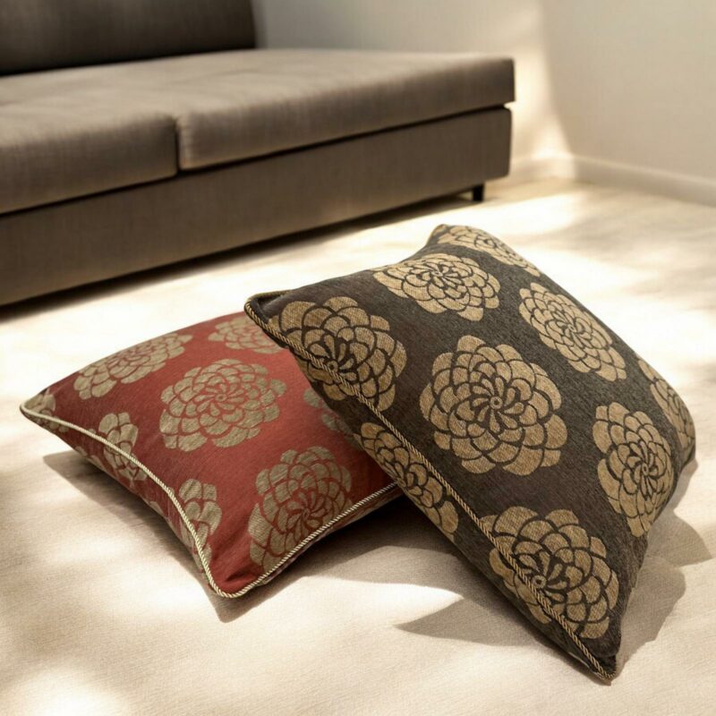 ΜΑΞΙΛΑΡΟΘΗΚΗ ΣΕΝΙΛ HIBISCUS 65×65 ΚΕΡΑΜΙΔΙ LINEAHOME 5379309
