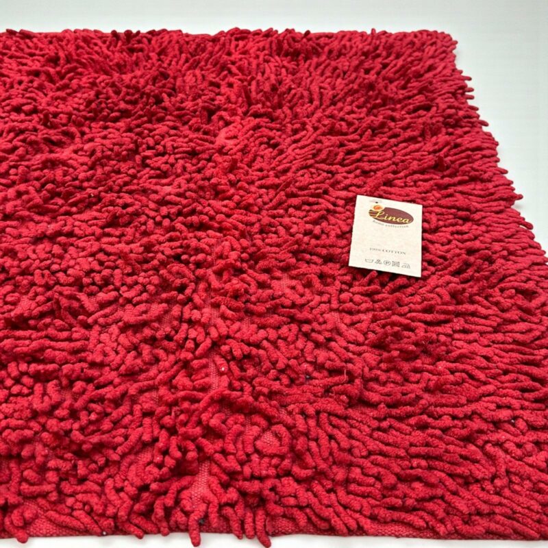 ΠΑΤΑΚΙ ΜΠΑΝΙΟΥ 100% BAMBAKERO NOODLE ΚΟΚΚΙΝΟ 60Χ90 LINEAHOME 4980326