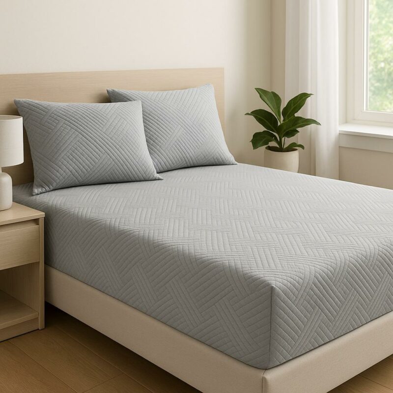 ΠΡΟΣΤΑΤΕΥΤΙΚΟ ΚΑΛΥΜΜΑ ΣΤΡΩΜΑΤΟΣ +28 ΚΑΠΙΤΟΝΕ ULTRASONIC ΓΚΡΙ 160Χ200 + 28 LINEAHOME 4637599