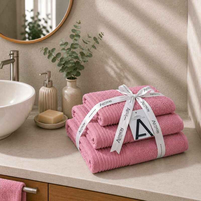Πετσέτες σετ 3τμχ Pink 5514662