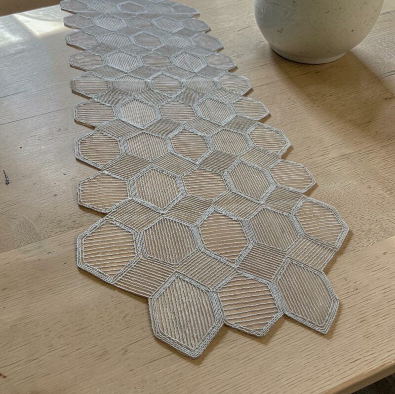 ΣΕΤ 5ΤΜΧ ΚΑΡ CELL ΓΚΡΙ ΔΑΝΤΕΛΑ ΒΟΥΑΛ ΤΡ/ΡΕ 120Χ120 ΚΑΡΕ 100Χ100 ΤΡΑΒΕΡΣΑ 40Χ160 Π LINEAHOME 5256088