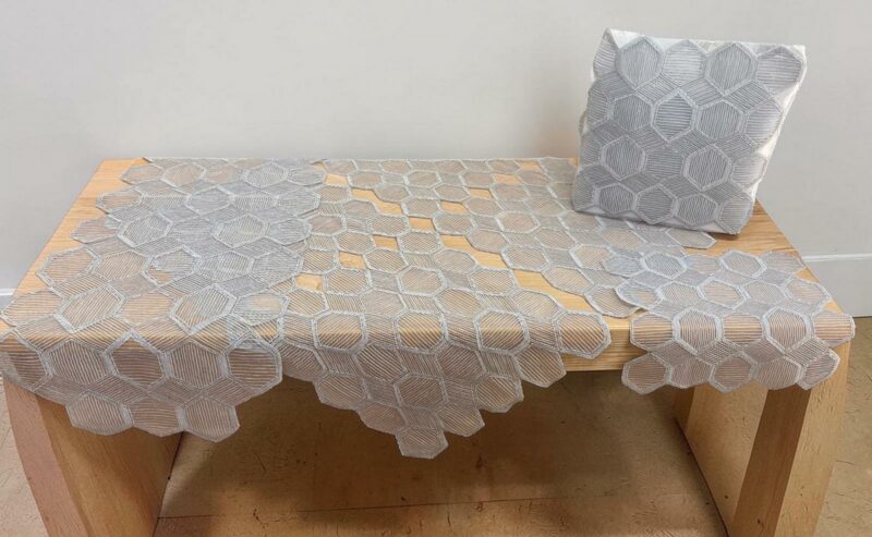 ΣΕΤ 5ΤΜΧ ΚΑΡ CELL ΓΚΡΙ ΔΑΝΤΕΛΑ ΒΟΥΑΛ ΤΡ/ΡΕ 120Χ120 ΚΑΡΕ 100Χ100 ΤΡΑΒΕΡΣΑ 40Χ160 Π LINEAHOME 5256087