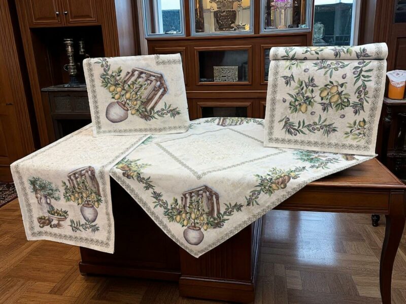 ΣΕΤ 5ΤΜΧ ΚΑΡΕ ΣΤΟΦΑ ΔΑΜΑΣΚΟ ΙΣΠΑΝΙΑΣ ELIA ΤΡΑΠ/ΛΟ 140Χ140 5065257