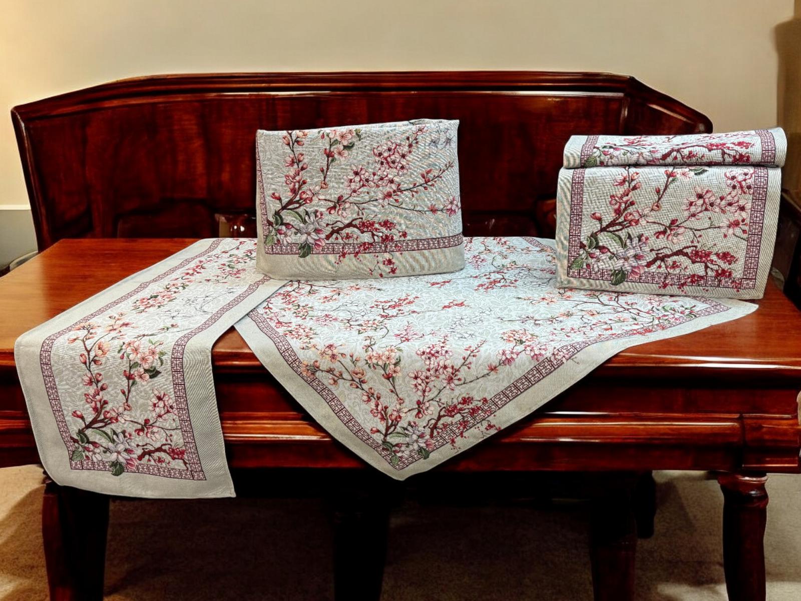 ΣΕΤ 5ΤΜΧ ΣΤΟΦΑ ΙΣΠΑΝΙΑΣ ΔΑΜΑΣΚΟ SONORA ΤΡΑΠ/ΡΕ 140Χ140 ΚΑΡΕ 100Χ100 + ΤΡΑΒΕΡΣΑ 45Χ140 + LINEAHOME