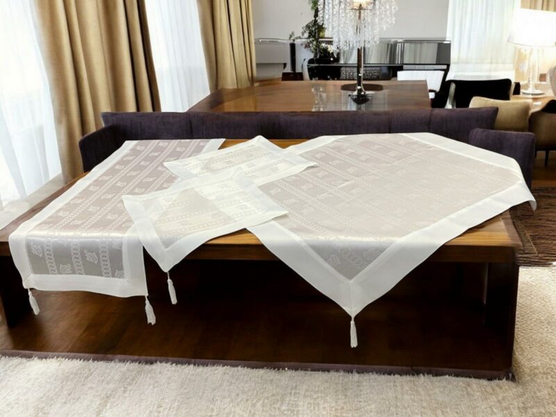 ΣΕΤ ΚΑΡΕ 4ΤΜΧ. ΣΑΤΙΝΕ ΖΑΚΑΡ ΜΕ ΦΑΣΑ SENSES ΛΕΥΚΟ LINEAHOME 5397173