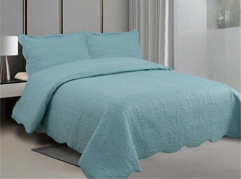 ΣΕΤ ΚΟΥΒΕΡΛΙ ΠΕΤΡΟΛ ΜΟΝΟΧΟΧΡΩΜΟ 220 × 240 cm + (2 )50 × 70 LINEAHOME 5180503