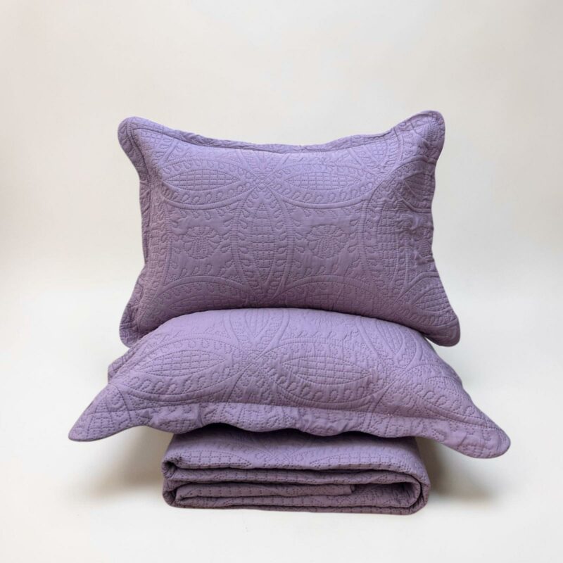 ΣΕΤ ΚΟΥΒΕΡΛΙ ΣΑΠΙΟ ΜΗΛΟ ΜΟΝΟΧΟΧΡΩΜΟ 220 × 240 cm + (2 )50 × 70 LINEAHOME 5180514