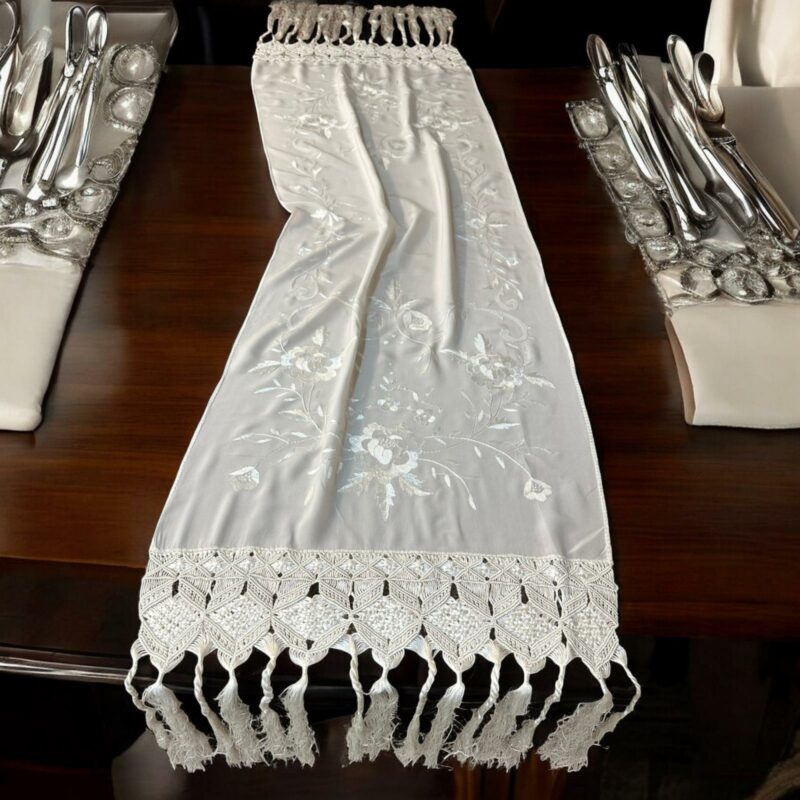ΤΡΑΒΕΡΣΑ CREPE SILK 50χ150 ΜΕ ΚΕΝΤΗΜΑ ΧΕΙΡΟΣ JASMINE LINEAHOME 6050255