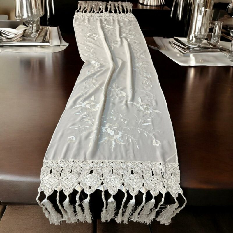 ΤΡΑΒΕΡΣΑ CREPE SILK 50χ150 ΜΕ ΚΕΝΤΗΜΑ ΧΕΙΡΟΣ JASMINE LINEAHOME 6050257