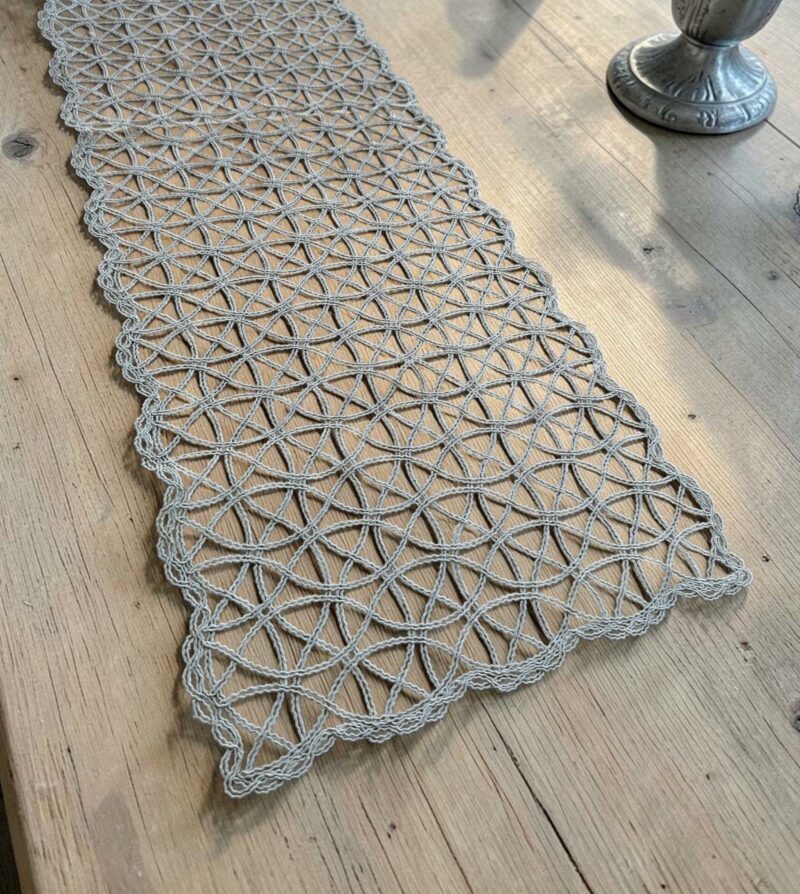 ΤΡΑΒΕΡΣΑ TIDAL ΓΚΡΙ ΔΑΝΤΕΛΑ ΒΟΥΑΛ 45χ160 LINEAHOME 5210516