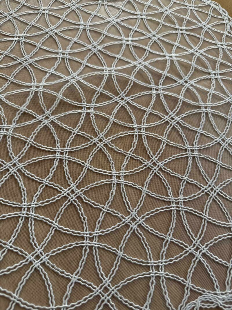 ΤΡΑΒΕΡΣΑ TIDAL ΛΕΥΚΟ ΔΑΝΤΕΛΑ ΒΟΥΑΛ 45χ160 LINEAHOME 5210487