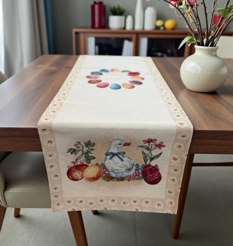 ΤΡΑΒΕΡΣΑ ΣΤΟΦΑ ΙΣΠΑΝΙΑΣ ΠΑΣΧΑΛΙΝΟ EASTERN DUCK 45Χ140 LINEAHOME 5644010