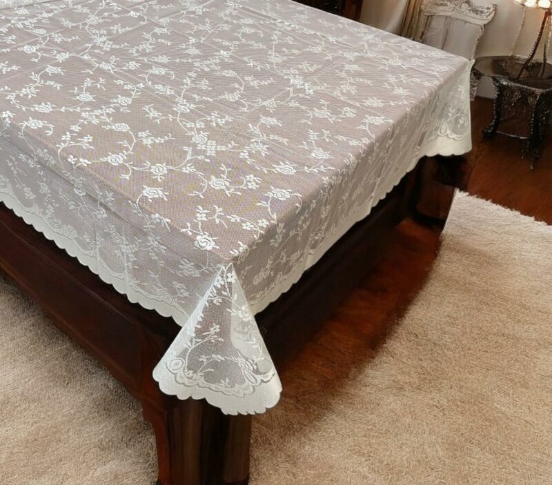 ΤΡΑΠΕΖΟΜΑΝΤΗΛΟ ΔΑΝΤΕΛΑ ROMANCE ΛΕΥΚΟ 140Χ180 LINEAHOME 5250764