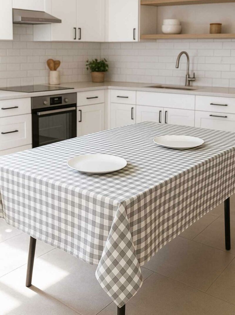 ΤΡΑΠΕΖΟΜΑΝΤΗΛΟ ΛΙΝΟ ΚΑΡΩ ΓΚΡΙ LINEAHOME 5908984