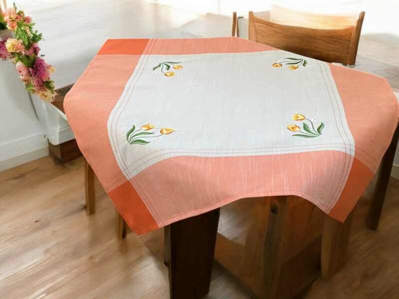 ΤΡΑΠΕΖΟΜΑΝΤΗΛΟ ΛΙΝΟ ΜΕ ΚΕΝΤΗΜΑ TULIP 15580-6 140Χ140 LINEAHOME 5382993