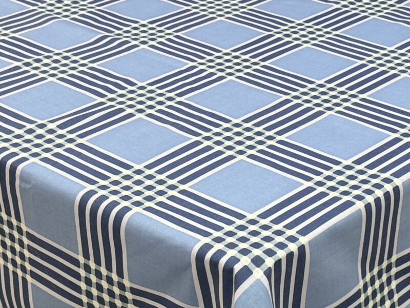 ΤΡΑΠΕΖΟΜΑΝΤΗΛΟ ΦΑΓΗΤΟΥ ΚΑΡΩ CYCLADIC ΜΠΛΕ 140X180 LINEAHOME 5383328
