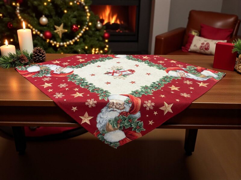 ΧΡΙΣΤΟΥΓΕΝΙΑΤΙΚΟ ΚΑΡΕ ΣΤΟΦΑ ΙΣΠΑΝΙΑΣ SANTA 90Χ90 LINEAHOME 4894003