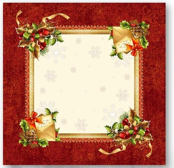 ΧΡΙΣΤΟΥΓΕΝΙΑΤΙΚΟ ΣΕΤ 5TMX ΣΤΟΦΑ ΙΣΠΑΝΙΑΣ XMAS CARD ΑΠΟ LINEAHOME 4707924