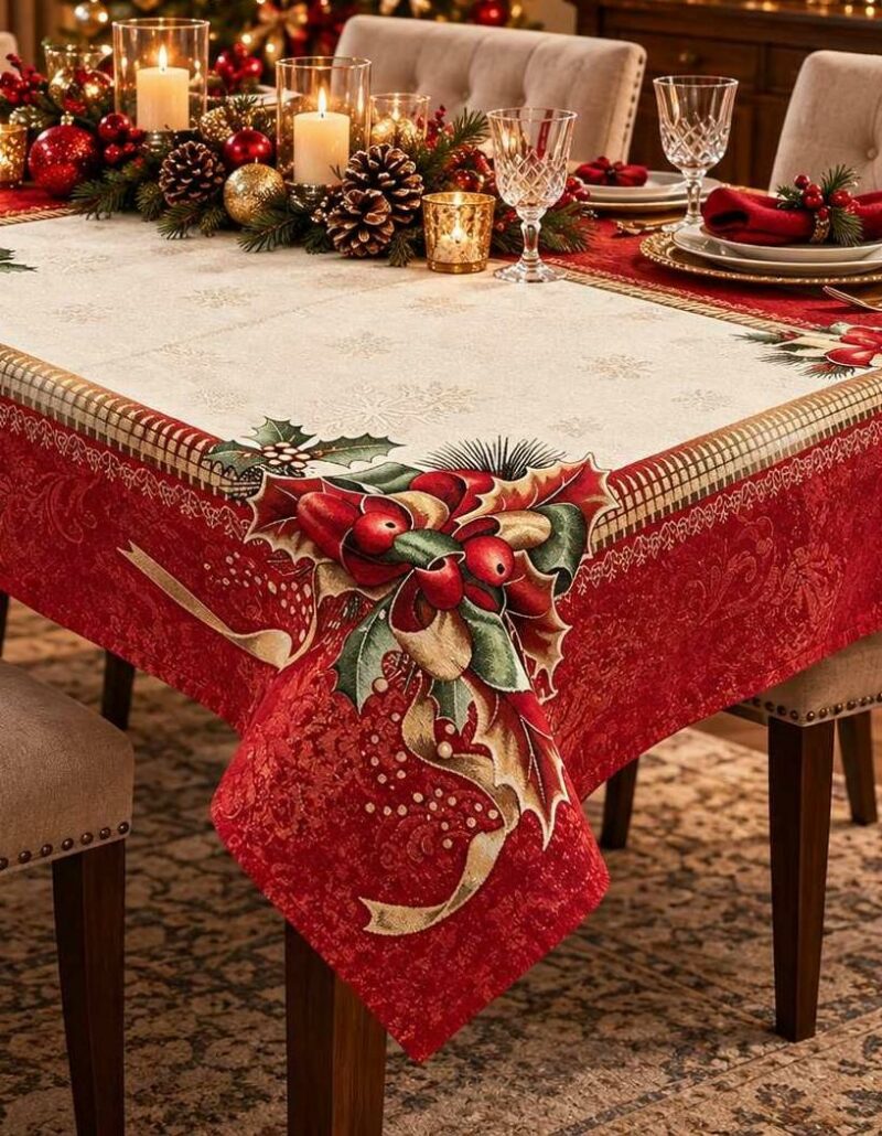 ΧΡΙΣΤΟΥΓΕΝΙΑΤΙΚΟ ΣΕΤ 5TMX ΣΤΟΦΑ ΙΣΠΑΝΙΑΣ XMAS CARD ΑΠΟ LINEAHOME 6072832