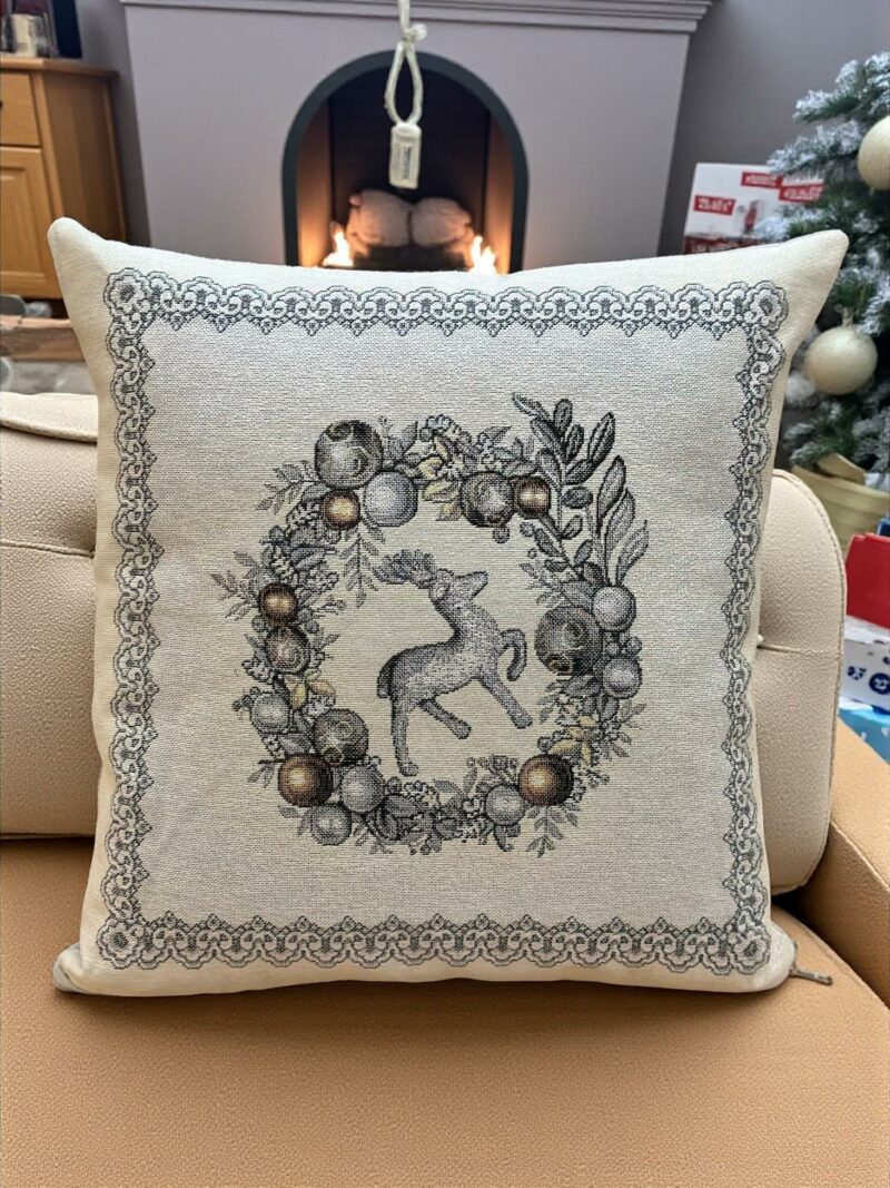 ΧΡΙΣΤΟΥΓΕΝΝΙΑΤΙΚΗ ΜΑΞΙΛΑΡΟΘΗΚΗ TINSEL DE ΑΣΗΜΙ 45Χ45 LINEAHOME 4894010